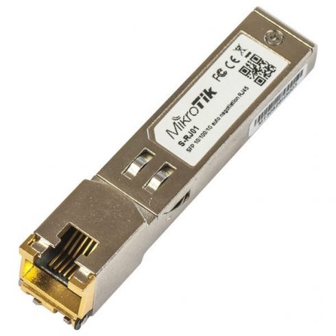 MikroTik SFP 10/100/1000M kovinski modul S-RJ01, RJ-45, 100m, 1.25Gps