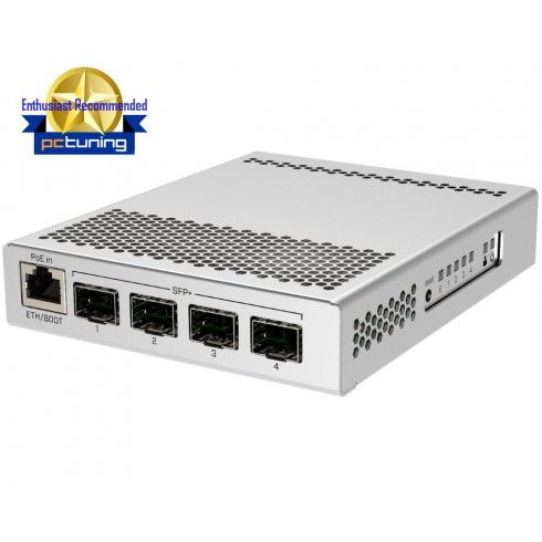 MikroTik Cloud Router Switch CRS305, 4x SFP+, 1x Gbit LAN, Dual PSU, Dual boot, vklj. L5