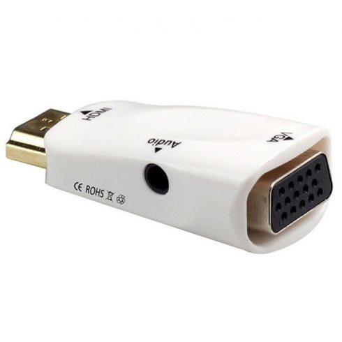 PremiumCord pretvornik HDMI v VGA + audio/bel