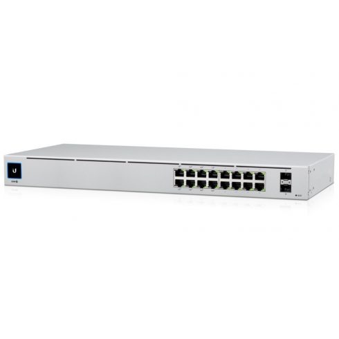 Ubiquiti UniFi Switch 16 PoE - 16x GbE, 2x SFP, 8x PoE+ (PoE proračun 42 W)