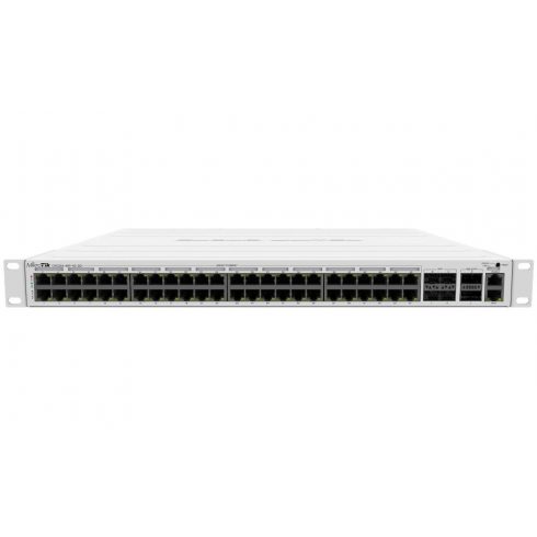 MikroTik CRS354-48P-4S+2Q+RM, 48x GbE PoE/PoE+, 4x 10 Gbps SFP+, 2x 40 Gbps QSFP+, 1x PSU, 1U, L5 (PoE proračun 800W)