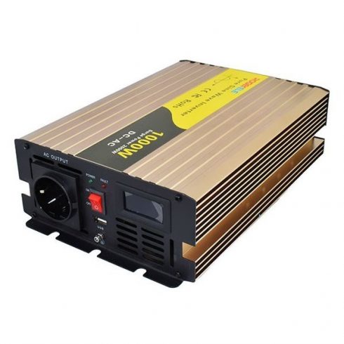 ROGERELE Sinusni napetostni pretvornik REP1000-24, 1000W, 24V, USB priključek