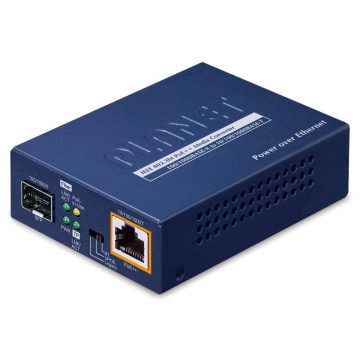   Planet GUP-805A-60W RJ45/SFP pretvornik, 1Gbps, PoE injektor 802.3bt 60W