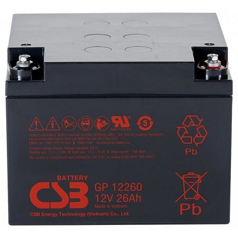 CSB Pb rezervna baterija CSB GP12260l, 12V, 26Ah