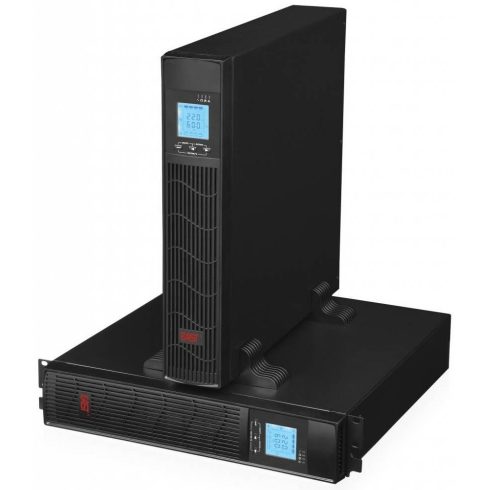 EUROCASE rezervni napajalnik EA620RT 2000VA / 1600W / Rack/Tower / USB / RJ45 / LCD Display / Pure sine way