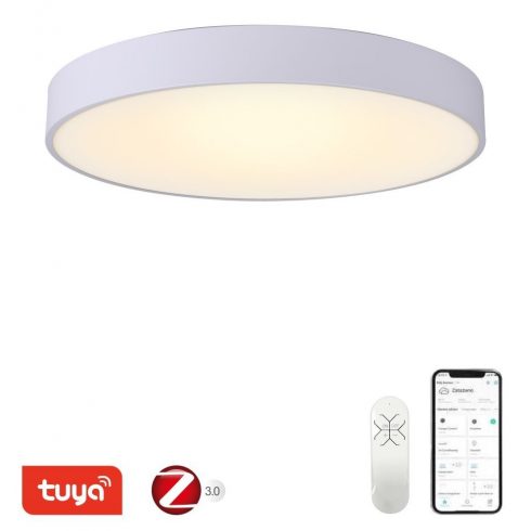 IMMAX NEO RONDATE SLIM Pametna stropna svetilka 60 x 7cm 53W 3710lm bela Zigbee 3.0, TUYA