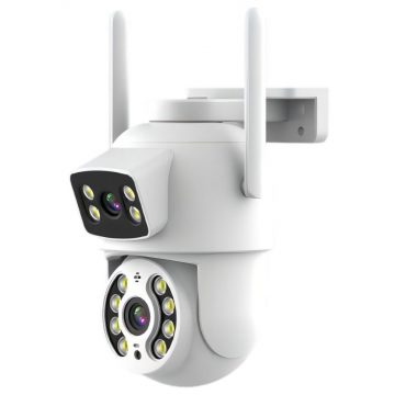   IMMAX NEO LITE SMART Varnostna zunanja kamera DVOJNA, 355° 90° P/T, Wi-Fi, 2x 2MP, ONVIF, TUYA