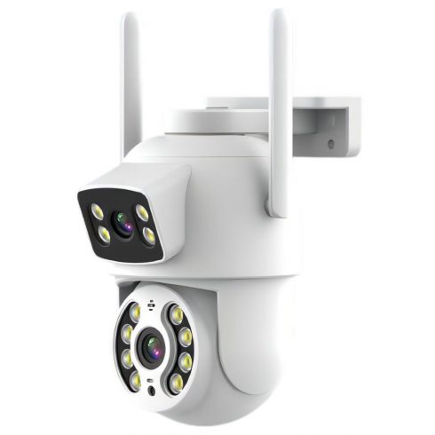 IMMAX NEO LITE SMART Varnostna zunanja kamera DVOJNA, 355° 90° P/T, Wi-Fi, 2x 2MP, ONVIF, TUYA