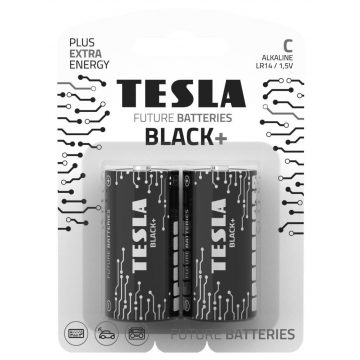   TESLA BLACK+ alkalna baterija C (LR14, mala monocelična, blister) 2 kosa