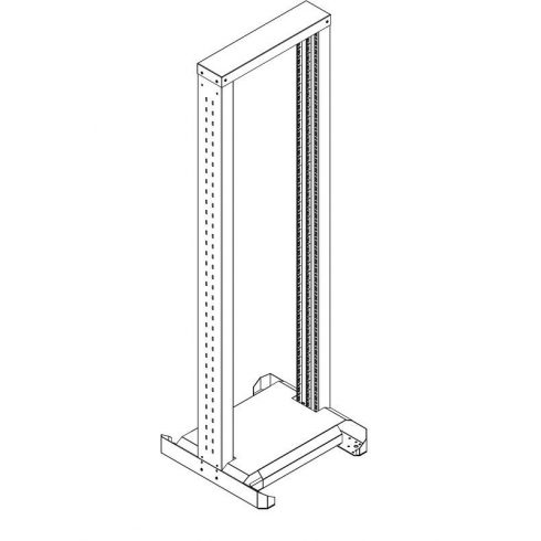 Triton 19" stojalo 27U enodelno, črno