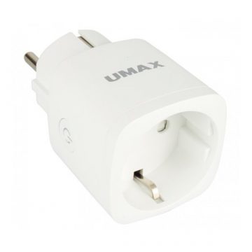   UMAX pametna vtičnica U-Smart Wifi Plug Mini/ Wi-Fi/ 1x vtič/ Amazon Alexa/ Google Assistant/ Android/ iOS/ bela