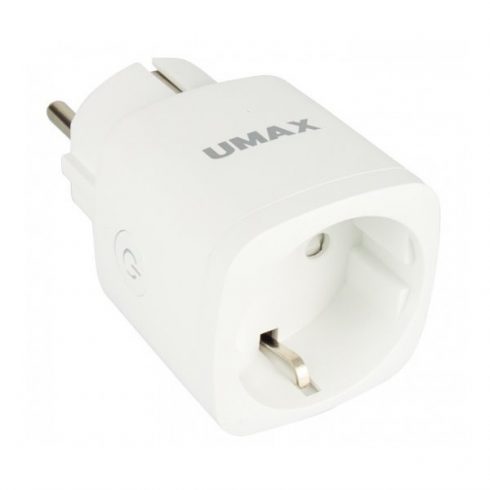 UMAX pametna vtičnica U-Smart Wifi Plug Mini/ Wi-Fi/ 1x vtič/ Amazon Alexa/ Google Assistant/ Android/ iOS/ bela