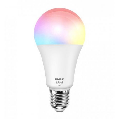 UMAX pametna LED žarnica U-Smart Wifi Bulb/ Wi-Fi/ E27/ 8W/ 110-250V/ češka/ RGB/ zatemnitev