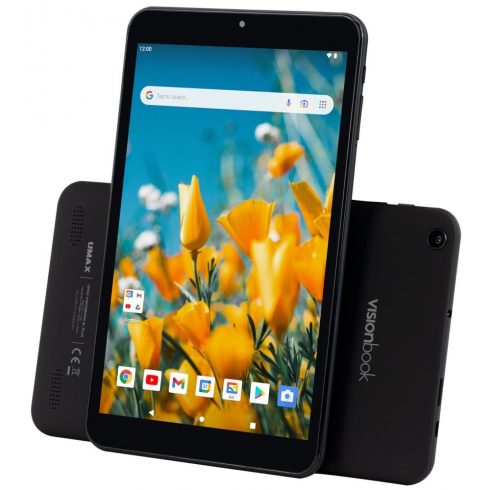 UMAX tablični računalnik VisionBook 8L Plus/ 8" IPS/ 1280x800/ Allwinner A133/ 2GB/ 32GB Flash/ micro USB/ micro SD/ Android 12