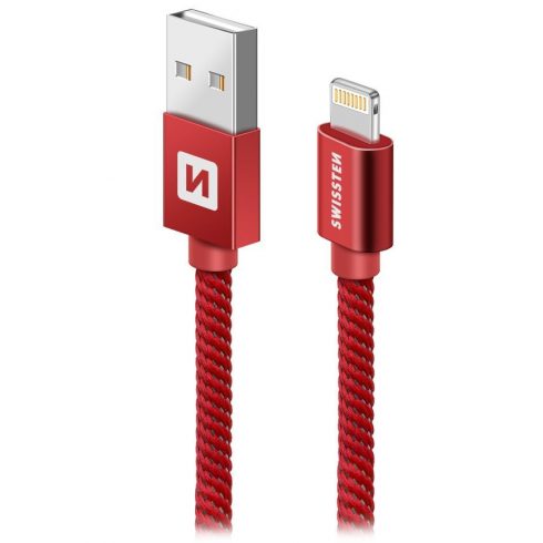 Swissten Data Cable Textile Usb / Lightning 1,2 M Red