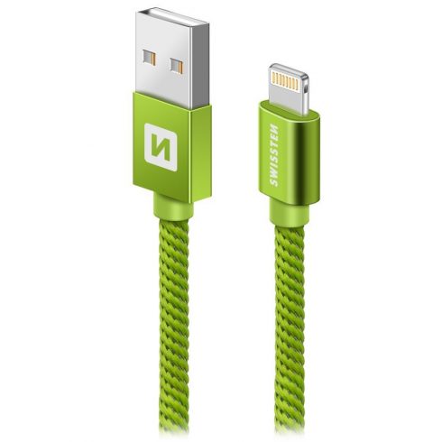 Swissten Data Cable Textile Usb / Lightning 1,2 M Green