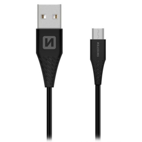 Podatkovni kabel Swissten Usb / Micro Usb 1,5 M črn (9 mm)