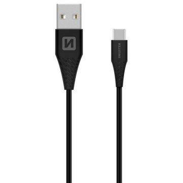   Swissten podatkovni kabel Usb / Usb-C Super Fast Charging 5A 1,5M črn