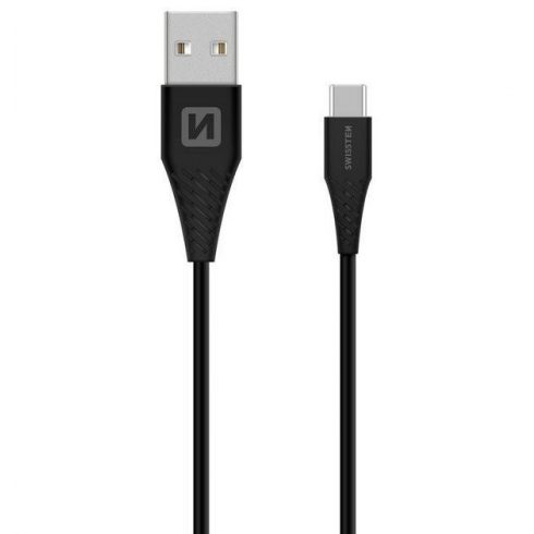 Swissten podatkovni kabel Usb / Usb-C Super Fast Charging 5A 1,5M črn