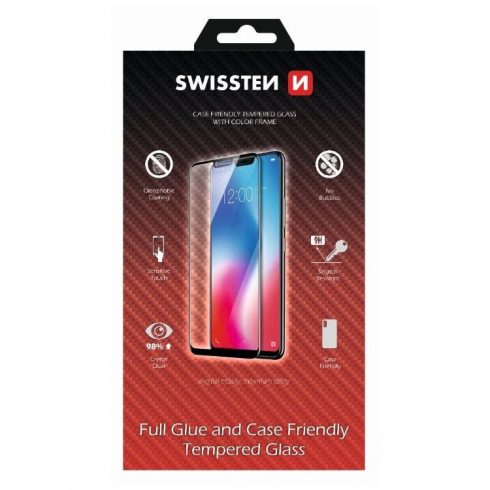 Swissten glass Full Glue, Color frame, Case friendly za Apple iPhone 6/6S bel