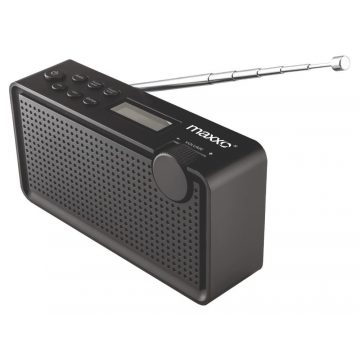   Maxxo radio PB01/ DAB+/ FM 87.5 - 108MHz/ vhod 5V - 1A/ moč 2W/ 3.5mm Jack/ do 8 ur