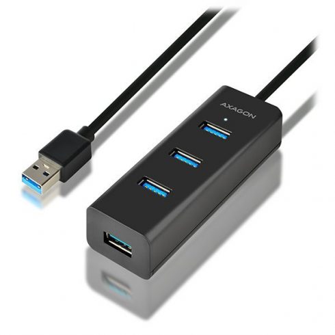 AXAGON zvezdišče USB-A / HUE-S2B / USB 3.2 Gen1 / 4x USB-A / MicroUSB / 0,3m