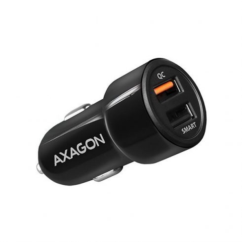 AXAGON hitri avtopolnilec / PWC-QC5 / 2x USB-A / QC3.0/AFC/FCP + 5V-2.6A, 31.5W