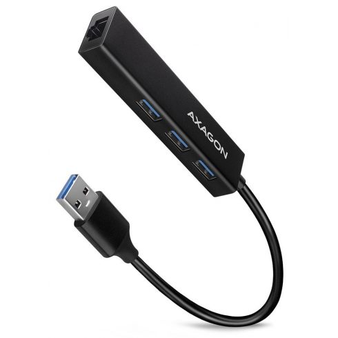 AXAGON zvezdišče USB-A / HMA-GL3A / USB 3.2 Gen1 / 3x USB-A / GLAN / kovinsko ohišje / 0,2 m