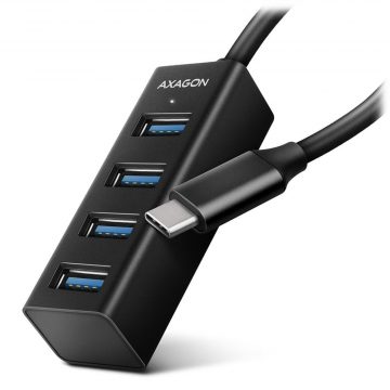   AXAGON MINI hub USB-C / HUE-M1C / USB 3.2 Gen1 / 4x USB-A / kovinsko ohišje / 0,2 m