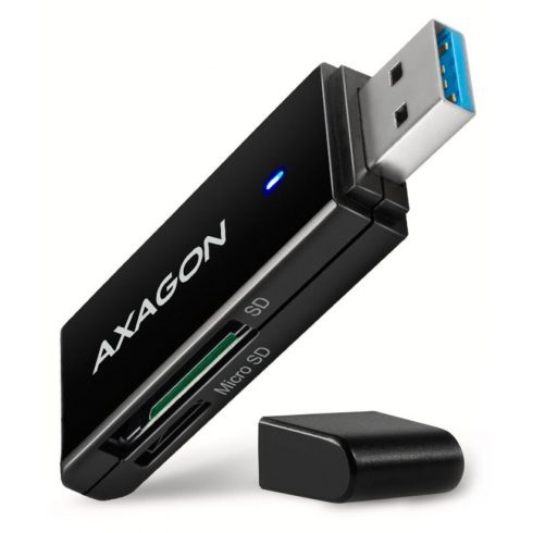 AXAGON čitalec pomnilniških kartic MicroSD/SD SUPERSPEED / CRE-S2N / USB-A 3.2 Gen1 /