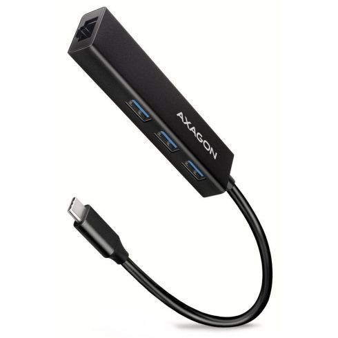 AXAGON zvezdišče USB-C / HMC-GL3A / USB 3.2 Gen1 / 3x USB-A / GLAN / kovinsko ohišje / 0,2 m