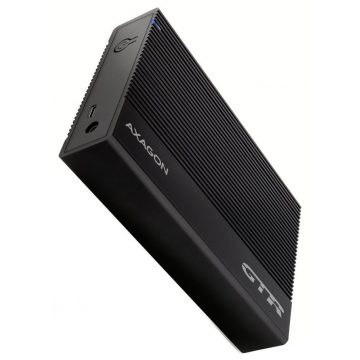   AXAGON aluminijasta škatla z rebri za 3,5" SATA SSD/HDD / EE35-GTR / USB-C 3.2 Gen1 / kabel 60cm