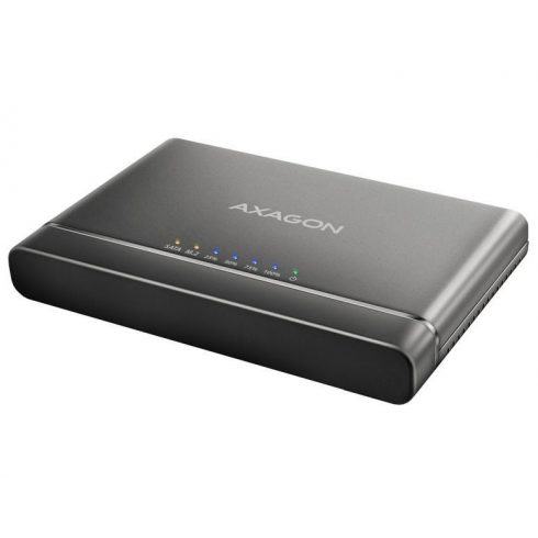 AXAGON kovinska škatla za M.2 NVMe in 2,5" SATA SSD s funkcionalnim kloniranjem / ADSA-CC / USB-C 3.2 Gen 2 / kabel 30 cm