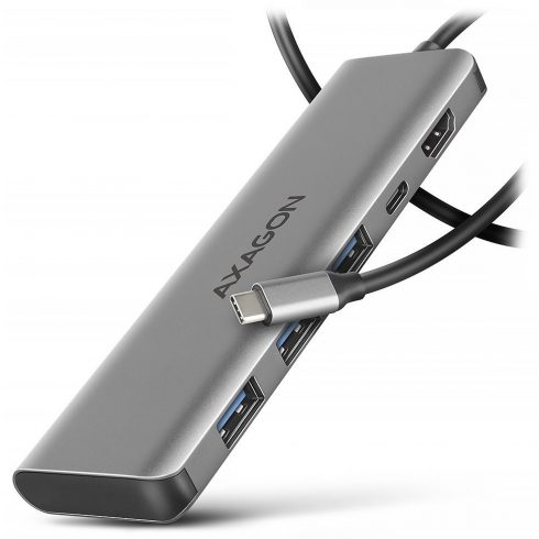 AXAGON multi USB-C 5in1 hub / HMC-5H / USB 3.2 Gen1 / 1x PD 100W / 1xHDMI / 3x USB-A / 100cm