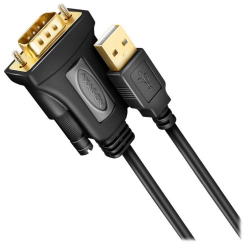 AXAGON aktivni pretvornik iz USB-A (2.0) v RS-232 / ADS-1PQN / FTDI čip / 1,5m