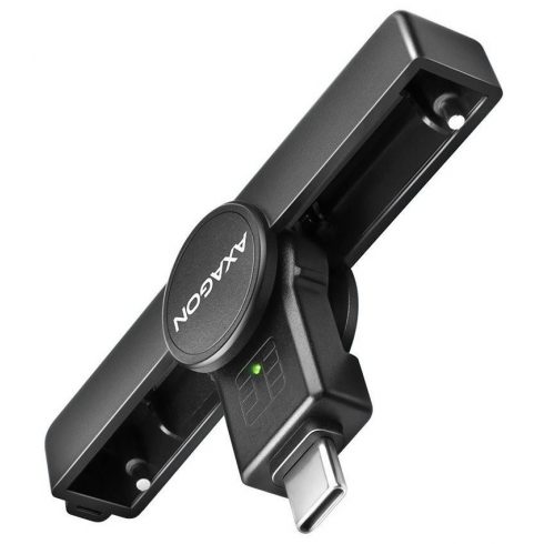 AXAGON žepni kontaktni bralnik pametnih kartic USB-C (eObčanka) / Smart Card / CRE-SMPC / USB 2.0