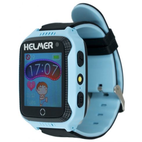 HELMER otroška ura LK 707 z GPS lokatorjem/ zaslon na dotik/ IP54/ micro SIM/ kompatibilna z Android in iOS/ modra