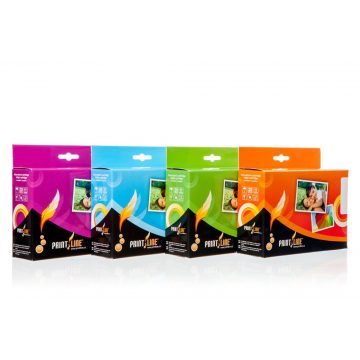   PRINTLINE Multipack kompatibilen s Canon CLI-526 / za MG 5250, MG 8150 / 1 x 21 ml + 4 x 11 ml, C,M,Y,BK BK, čip