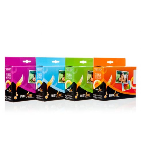 PRINTLINE Multipack kompatibilen s Canon CLI-526 / za MG 5250, MG 8150 / 1 x 21 ml + 4 x 11 ml, C,M,Y,BK BK, čip