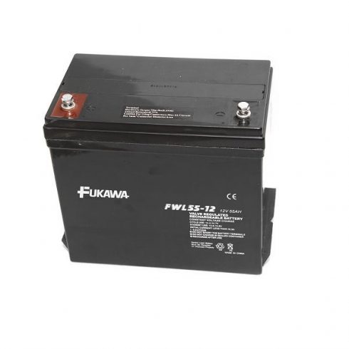 Svinčena baterija FUKAWA FWL 55-12 za UPS APC/ AEG/ EATON/ Powerware/ 12V/ 55Ah/ življenjska doba 10 let/ navoj M6