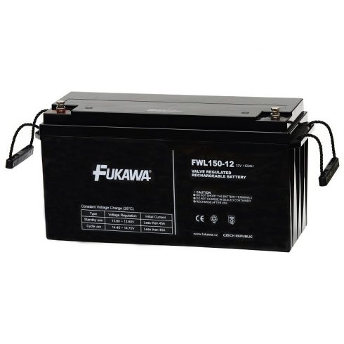 Svinčena baterija FUKAWA FWL 150-12 za UPS APC/ AEG/ EATON/ Powerware/ 12V/ 150Ah/ življenjska doba 10 let/ navoj M8