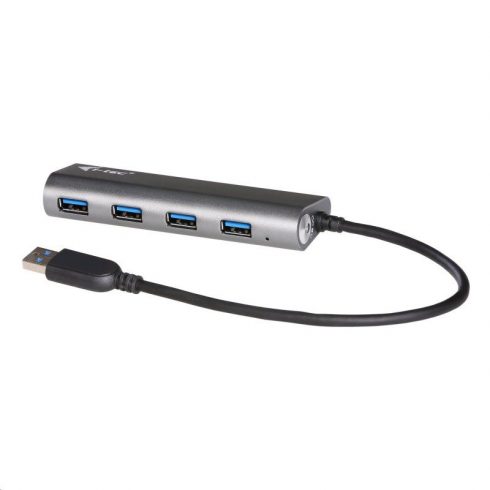 i-tec USB HUB METAL/ 4 vrata/ USB 3.0/ napajalnik/ kovina