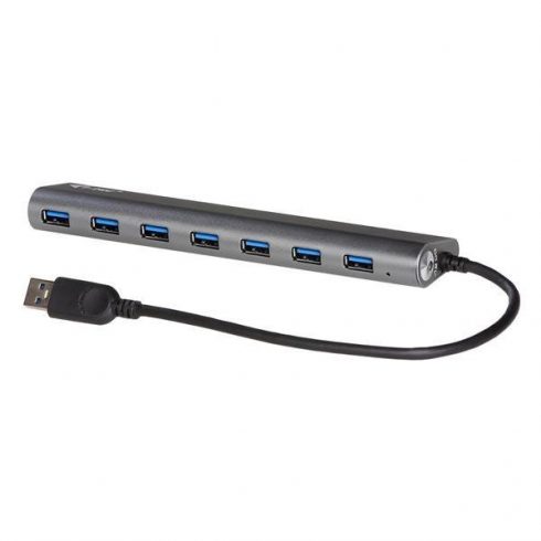 i-tec USB HUB METAL/ 7 vrat/ USB 3.0/ napajalnik/ kovina