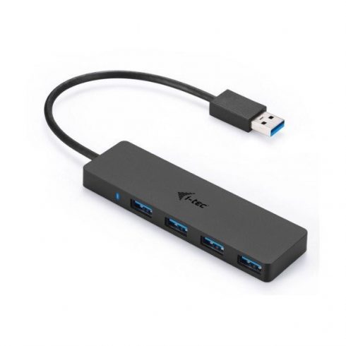 i-tec USB HUB ADVANCE/ 4 vrata/ USB 3.0/ pasivno/ tanko/ črno