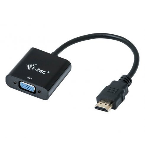 i-tec HDMI na D-SUB (VGA) kabelski adapter/ 1920×1080/ črn