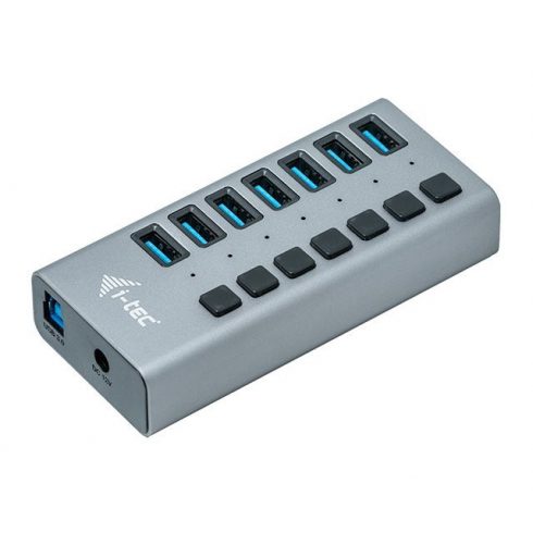 i-tec USB 3.0 polnilni HUB 7 vrat + napajalnik 36 W