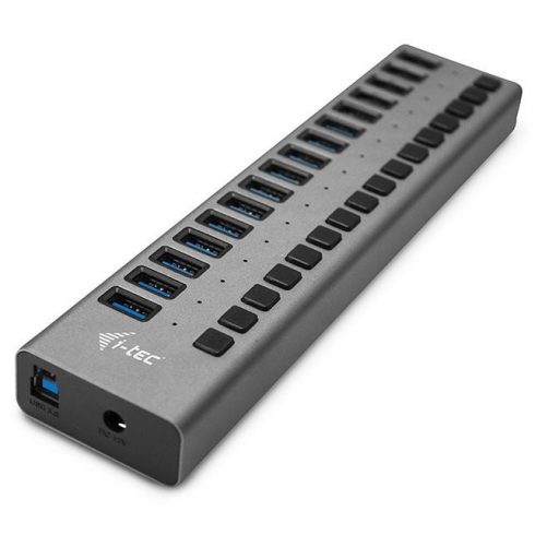 i-tec USB 3.0 polnilni HUB 16 Port + napajalnik 90 W