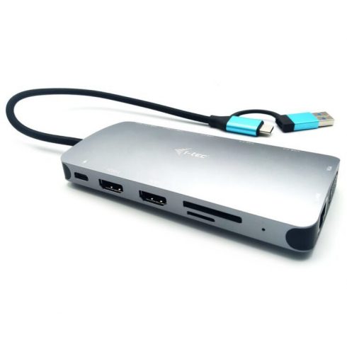 i-tec priklopna postaja USB 3.0/ USB-C/ TB/ USB-C 3.2/ 4x USB-A/ 2x HDMI/ VGA/ LAN/ micro SD/ SD/ PD 100W