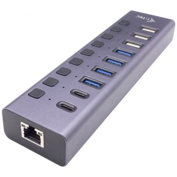   i-tec podatkovni in polnilni HUB USB 3.0/USB-C/ 9x port/ LAN + napajalnik 60 W