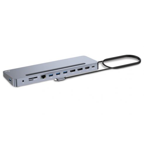 Priključna postaja i-tec USB-C Metal Ergonomic 4K/ 3x Display/ Power Delivery 100W